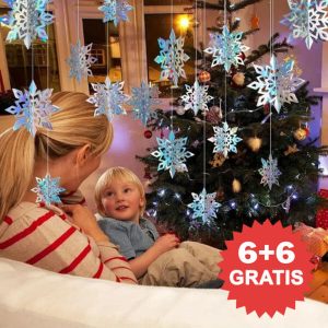 12x Holograficzne płatki śniegu | 3D HOLOFLAKE