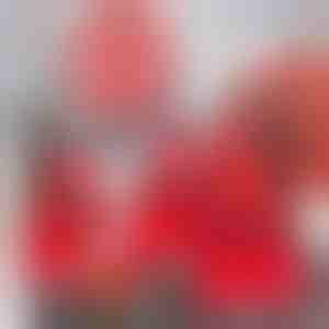 4 x Torebki na prezenty w kształcie spodni Mikołaja | CANDYBAG