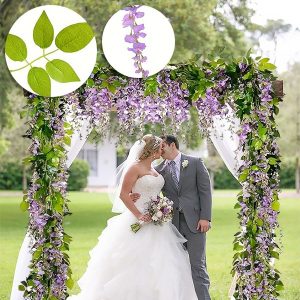 Pnącze ze Sztycznymi Kwiatami Glicynii | WISBLOOM