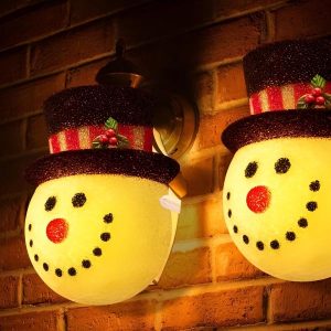 Osłonki na Lampy w Kształcie Bałwana | SNOWKO