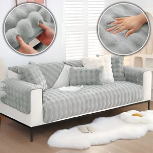 Pluszowy Pokrowiec na Sofę | VELVECO