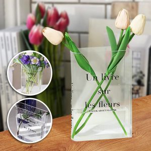 Elegancki Wazon na Kwiaty w Kształcie Książki | FLOWERFRAME