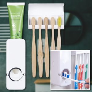 Dozownik pasty do zębów i uchwyt na szczoteczkę | BRUSHBASE