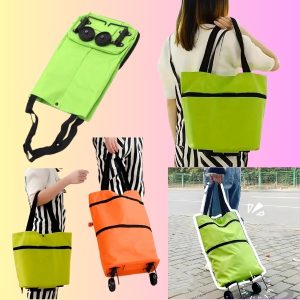 Składana Torba na Zakupy z Kółkami | FOLDNCARRY