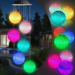 Solarna lampa wisząca LED | AURAWIND