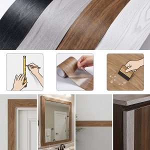 Samoprzylepna Listwa Ścienna Imitująca Drewno (5 m) | DECORIM